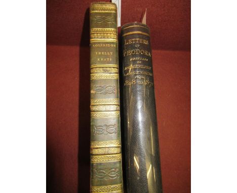 Fine quality leather bound volume ' Letters of Feodora, Princess of Hohenolhe-Langenburg 1828-72 ' First Edition, presentatio