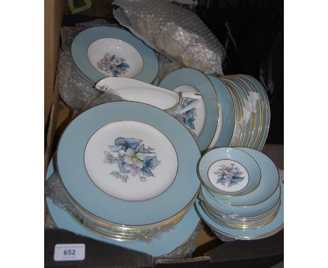Royal Worcester fifty three piece Woodland pattern dinner and tea service 