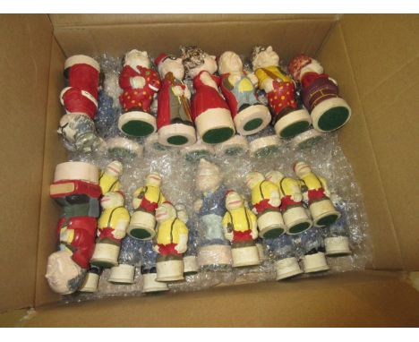Resin Chess set produced for the Spectator magazine, circa 1970's depicting various Political figures re the Heath and Wilson