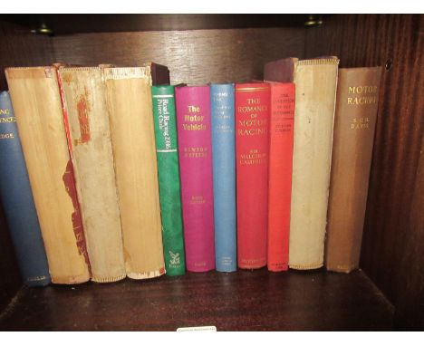 Collection of early Formula I motor racing books including S.F. Edge ' My Motoring Reminiscences ' and four volumes ' 'Cyclop