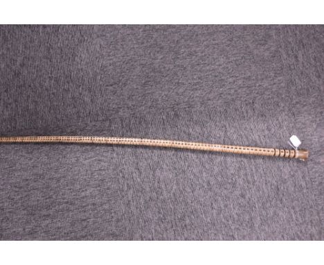 A walking stick made from sharks vertbrae 113 individual sections measuring 87.5cm long