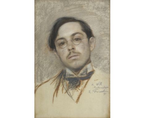 Emile Friant (French, 1863-1932)Portrait of William Rothenstein signed, inscribed and dated 'a Will/Rothenstein/E. Friant/91'