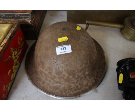 A tin helmet