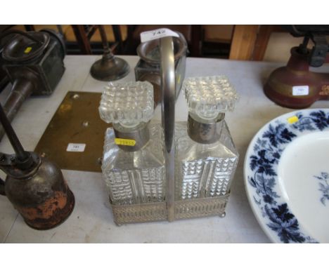 A two decanter tantalus