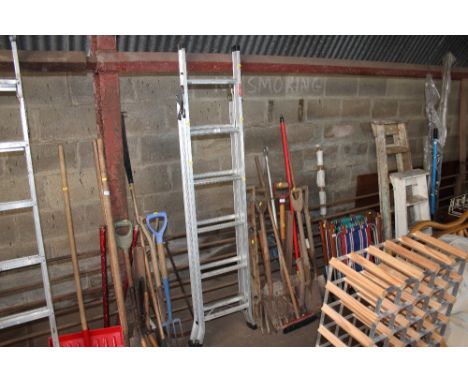 An aluminium step ladder