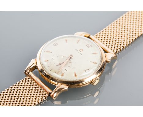 AMENDMENT TO DESCRIPTION:GENTLEMAN'S LARGE SIZE OMEGA WRISTWATCH IN ASSOCIATED 18 CARAT GOLD CASEthe silvered dial with arrow