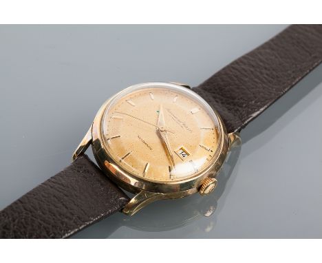 GENTLEMAN'S IWC INTERNATIONAL WATCH CO SCHAFFHAUSEN AUTOMATIC WRISTWATCH 
the pie pan dial with baton numerals and date apert