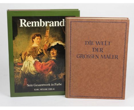 Die Welt der großen Maler u.a. von Ulrich Christoffel, R. Piper &amp; Co Verlag München 1938, 4.-9. Tsd., 115 S. mit 64 Tafel