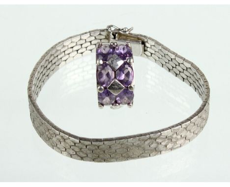 Silber Armband und Statement Ring beides punziert Silber 925, ca. 39, Gramm, das Waben Armband ist ebenso punziert Andreas Da