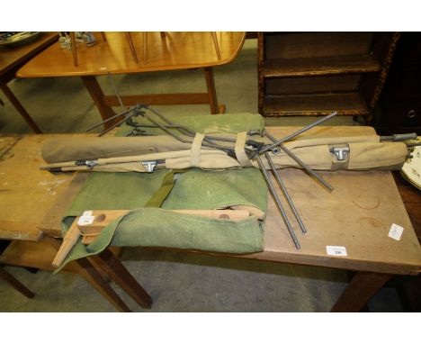 Army camp bed and latrine set