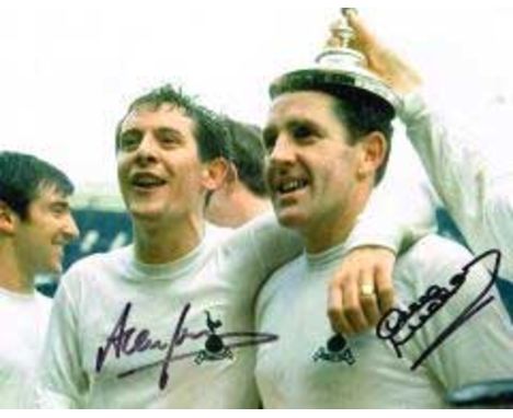 Dave Mackay And Alan Mullery Tottenham Hotspur Dual Signed 10 X 8 Good condition. All items come with a Certificate of Authen