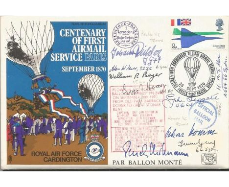 Luftwaffe/Battle of Britain veterans signed cover. Lord Dowding Sheltered Housing Project cover signed by Luftwaffe aces Eric