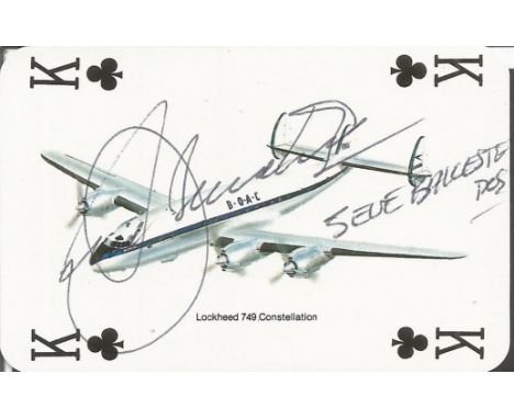 Seve Balesterros signed King of Clubs playing card. Signed playing card which came from the collection of a BA steward who wo