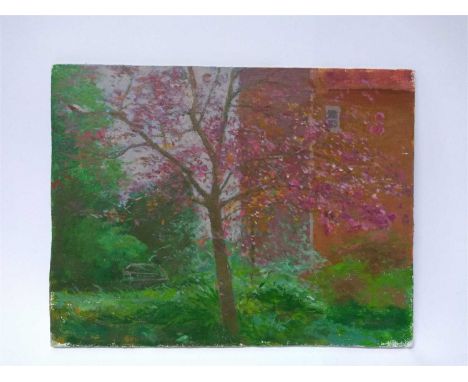 Fred Dubery (1926-2011) SHADE Signed, oil on board 22.2 x 27cm; THE BACK GARDEN Oil on linen laid on to board 19.5 x 25.4cm; 
