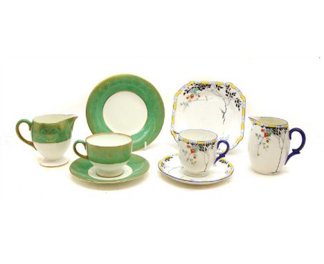 A Wedgwood part tea service , together with a similar Shelley part set (qty)