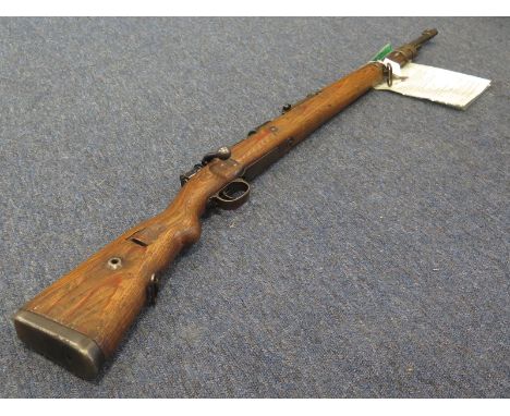 Rifle: German 3rd Reich WW2 KAR 98 K service rifle cal: 7.92mm, Breech marked ''byf'' (Mouser Werke K.G. Oberndorf on the Nec