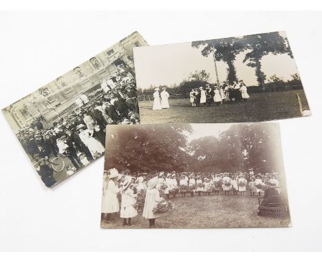 Bedfordshire, Ox Roast, maypole, other event R/P's   (3)