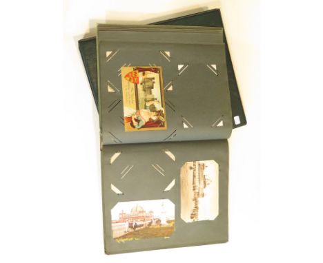 Wales, original collection in 2 albums, R/P's etc   (approx 250 cards)