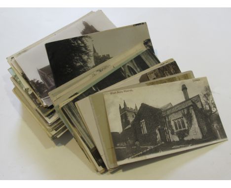 Churches, mixed collect, Sussex & Kent, R/P's, etc   (approx 125 cards)
