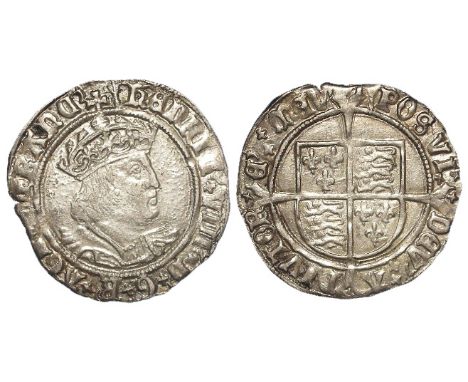 Henry VIII silver groat, Second Coinage [1526-1544], Laker Bust D, Lombardic lettering mm. Arrow, Spink 2337E, nice even cent