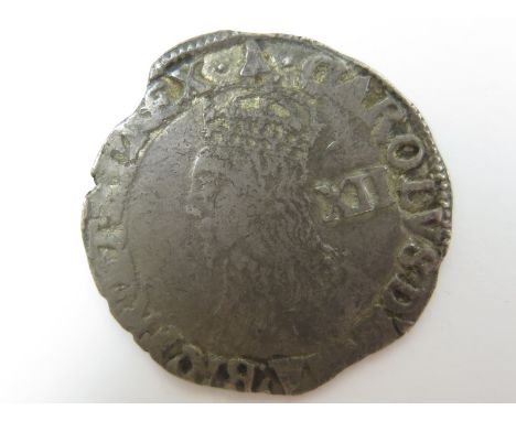 Charles I, silver shilling, Tower Mint under Charles I [1625-1642] mm. bell [1634-1635], Group D, Type 3a, no inner circles, 