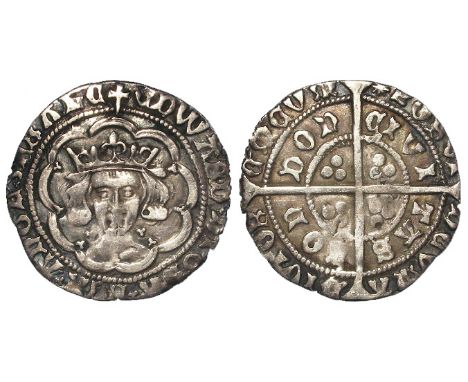 Edward IV, First Reign [1461-1485], Light Coinage [1464-1470], silver groat of London, mm. Long Cross Fitchee / Sun, Spink 20