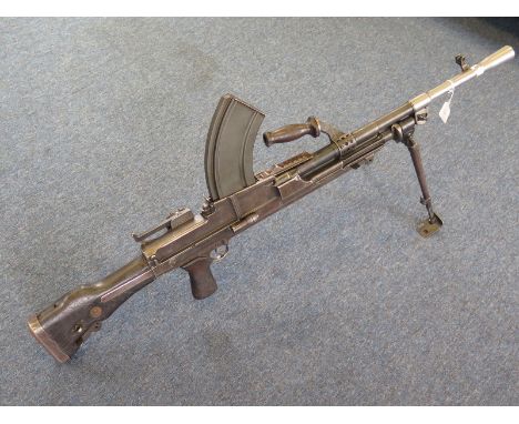 Bren gun scarce deactivated Enfield mk1 with dove tail sight bracket dated 1940 as used with the BEF Dunkirk matched no, dry 