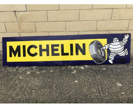 A Michelin recgtangular enamel sign, 77 x 18".