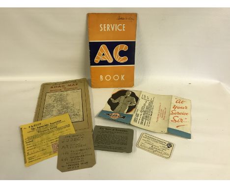 An unusual small leaflet for Tecalamit titled 'At Your Service Sir', an AC service book, a Duckhams Romac and Motor manual an