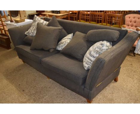 A modern grey upholstered Knowle sofa