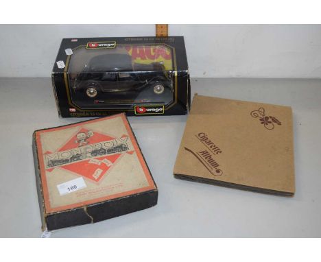 Vintage Monopoly, cigarette cards and model car
