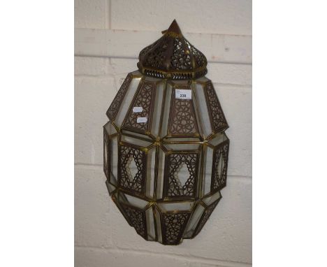 Wall mounted glass lantern