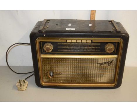 A vintage radio