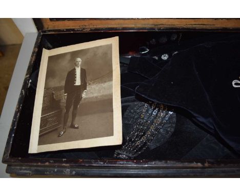 A High Court Sheriff uniform for Edward Chapman Esq made by H Poole &amp; Co, Savile Row, London, comprising of a very dark b