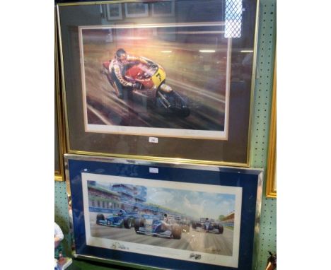 After Dion Pears, a limited edition pencil signed print of Barry Sheen, signed in pencil by Sheen and by the artist, together