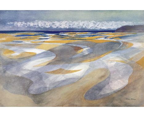‡ JOHN ELWYN limited edition (188/300) lithograph - Laugharne Estuary from Dylan Thomas' boathouse, signedDimensions: 42 x 60