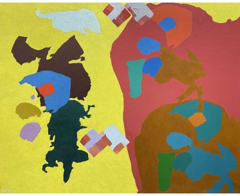 ‡ ERIC MALTHOUSE oil on canvas - entitled verso 'Step Off Again', signed verso and dated December 1966-1993Dimensions: 128 x 