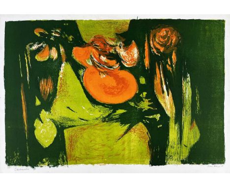 ‡ JOHN ELWYN lithograph - semi-abstract, entitled 'Savernake', signed and dated '65Dimensions: 58 x 80cmsProvenance:private c