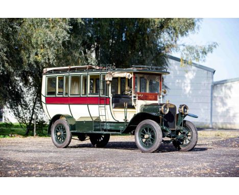 C.1915 Hispano-Suiza  15/20hp OmnibusChassis no. 3608•Rare Hispano-Suiza à vocation commerciale•Historique connu d'utilisatio