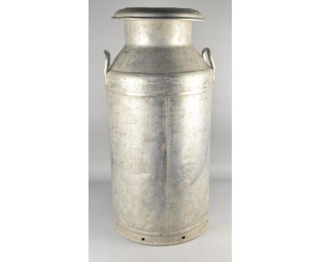 An Aluminium Milk Churn for Milk Marketing, 73cms High