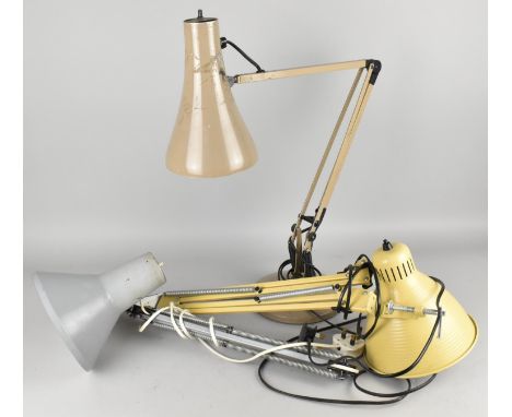 A Vintage Anglepoise Lamp Together with Two Table Mounting Lamps Lamps to Include One by HCF Denmark