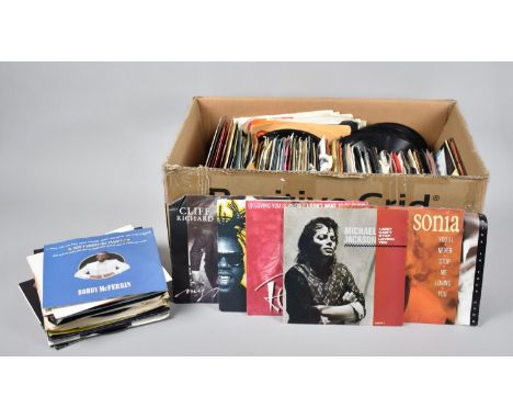 A Large Collection of Various Vintage Singles to include Cliff Richards, Hot Chocolate Etc