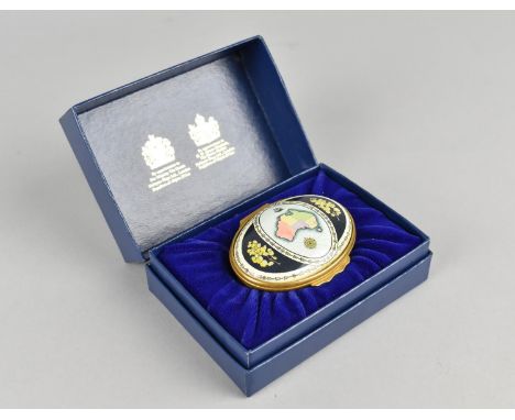 A Halcyon Days Enamel Box, Bicentenary of Australia with Box and Certificate of Authenticity