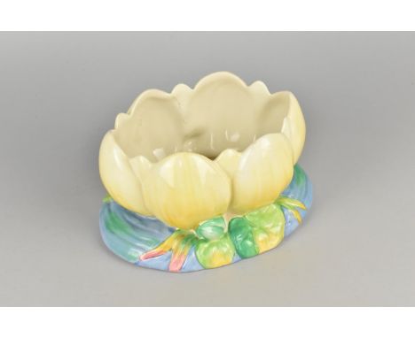 A Clarice Cliff Lily Bowl/Planter, 21cm wide