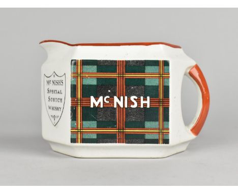 A Vintage Advertising Jug for McNish, Special Scotch Whiskey by Dunn Bennett and Co, Burslem, 8.5cms High
