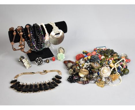 A Collection of Various Vintage and Later Costume Jewellery to include Earrings, Necklaces, Pendants Etc