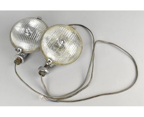 A Pair of Vintage Lucas Car Lamps