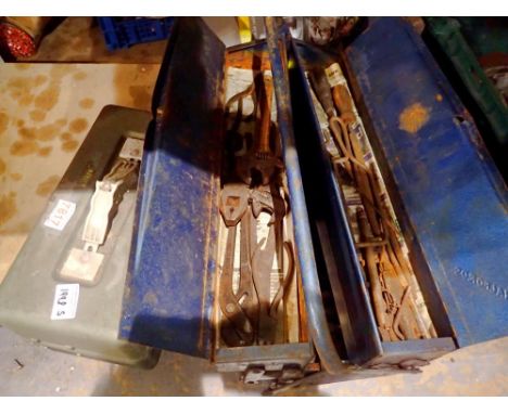 Cantilever toolbox with contents and another. Not available for in-house P&P 