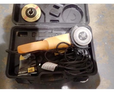 JCB angle grinder. All electrical items in this lot have been PAT tested for safety and have passed. This does not confirm th