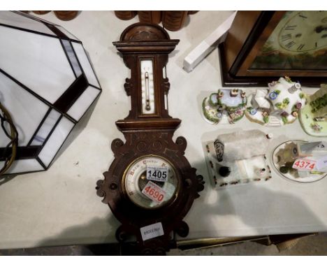 Barometer/thermometer. H: 50cm. Not available for in-house P&amp;P 